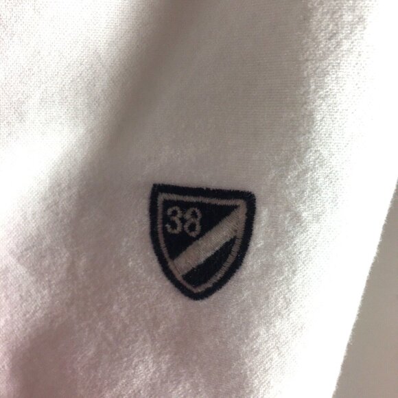 Daniel Cremieux Classics Mens Shirt Button Down White Blue Plaid Elbow Patch Siz - Picture 3 of 6